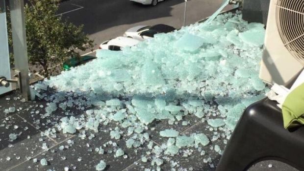 Spontaneous Glass Breakage