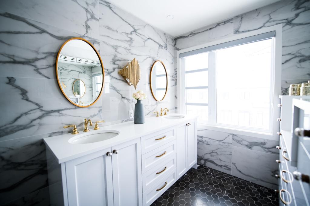 marble bathroom interior