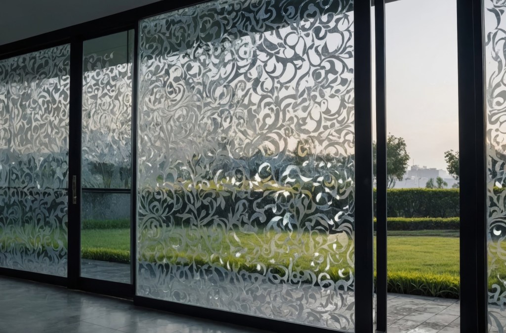 decorative glass film